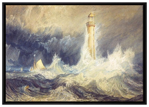 William Turner - Bell Rock Lighthouse  auf Leinwandbild gerahmt Größe 100x70