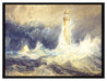 William Turner - Bell Rock Lighthouse   auf Leinwandbild gerahmt Größe 80x60
