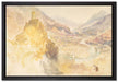 William Turner - Chatel Argent and the Val d'Aosta from  auf Leinwandbild gerahmt Größe 60x40