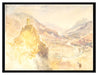 William Turner - Chatel Argent and the Val d'Aosta from  auf Leinwandbild gerahmt Größe 80x60