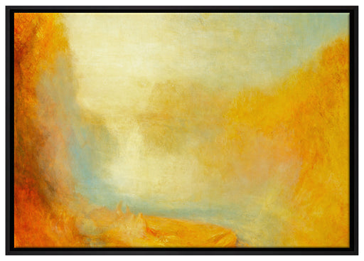 William Turner - Falls of the Clyde  auf Leinwandbild gerahmt Größe 100x70