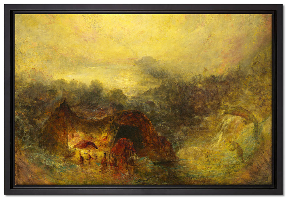 William Turner - The Evening of the Deluge   auf Leinwandbild gerahmt Größe 60x40