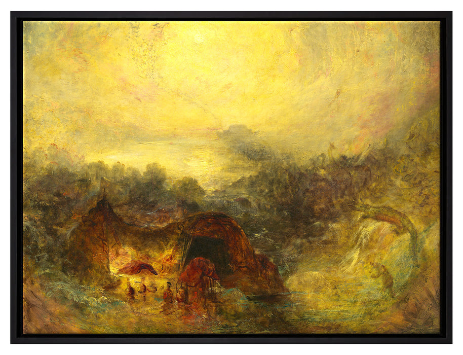 William Turner - The Evening of the Deluge   auf Leinwandbild gerahmt Größe 80x60