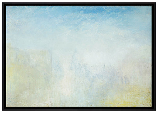 William Turner - Venice with the Salute  auf Leinwandbild gerahmt Größe 100x70