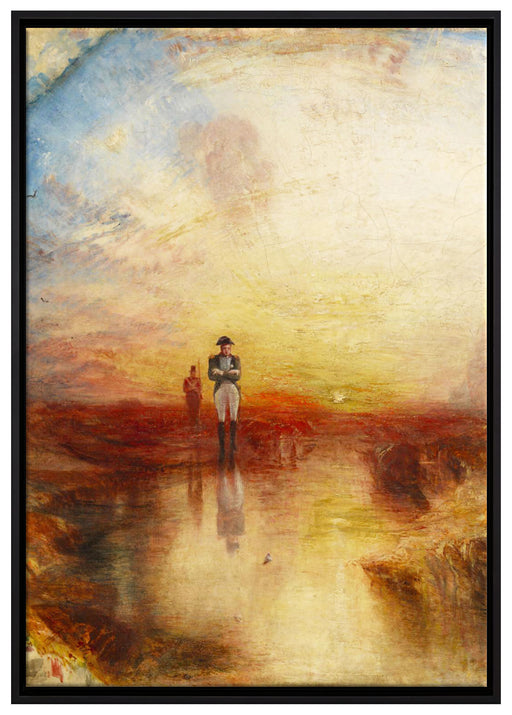 William Turner - War The Exile and the Rock Limpet auf Leinwandbild gerahmt Größe 100x70