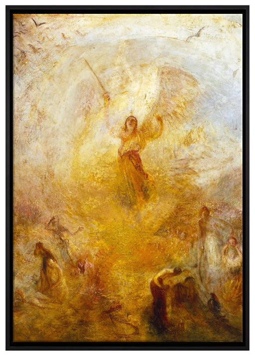 William Turner - The Angel Standing in the Sun auf Leinwandbild gerahmt Größe 100x70