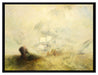 William Turner - Whalers Expressionismus  auf Leinwandbild gerahmt Größe 80x60
