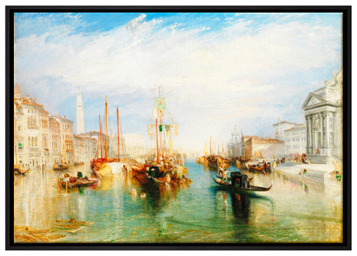 William Turner - Venice from the Porch of Madonna dell auf Leinwandbild gerahmt Größe 100x70