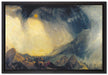 William Turner - Snow Storm Hannibal and his Army Cross  auf Leinwandbild gerahmt Größe 60x40