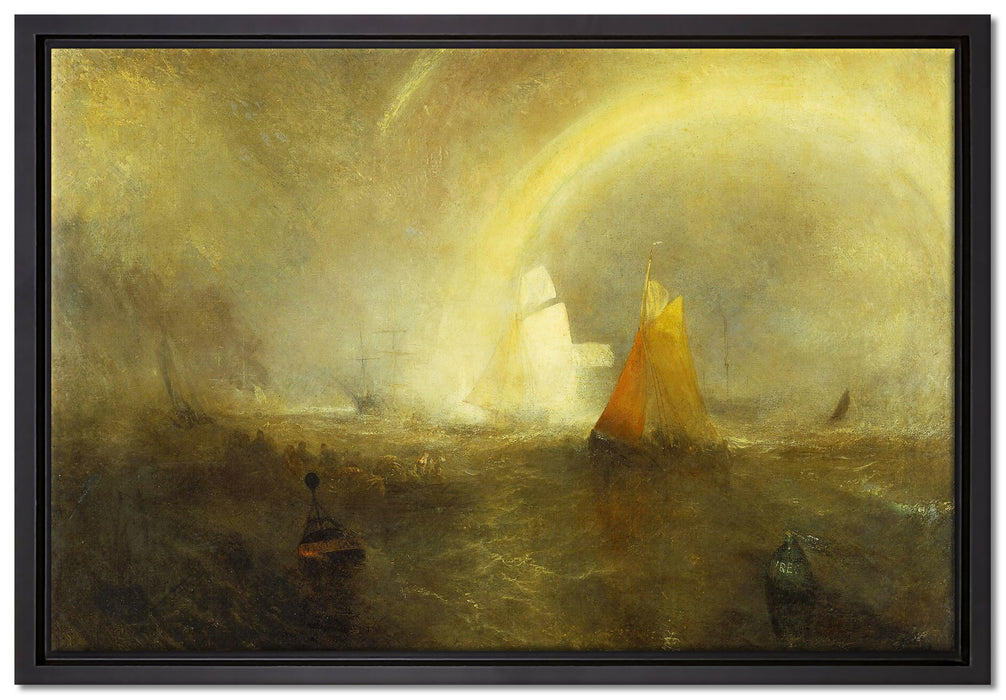 William Turner - The Wreck Buoy  auf Leinwandbild gerahmt Größe 60x40