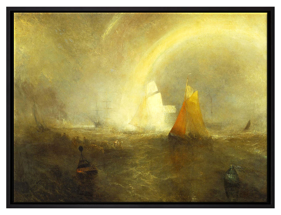 William Turner - The Wreck Buoy  auf Leinwandbild gerahmt Größe 80x60
