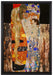 Gustav Klimt - Die drei Lebensalter einer Frau   auf Leinwandbild gerahmt Größe 60x40
