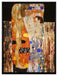 Gustav Klimt - Die drei Lebensalter einer Frau   auf Leinwandbild gerahmt Größe 80x60