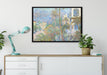 Claude Monet - Villen in Bordighera Impressionismu auf Leinwandbild gerahmt verschiedene Größen im Wohnzimmer