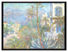 Claude Monet - Villen in Bordighera Impressionismu  auf Leinwandbild gerahmt Größe 80x60