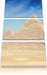 Ägypten Pyramiden Gizeh Leinwandbild 3 Teilig