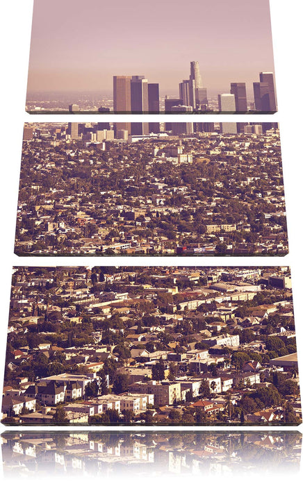 Los Angeles City Großstadt Leinwandbild 3 Teilig