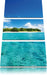 Malediven Traumstrand Meer Leinwandbild 3 Teilig