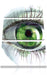 Grünes Auge Leinwandbild 3 Teilig