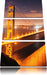 Golden Gate Bridge bei Nacht Leinwandbild 3 Teilig