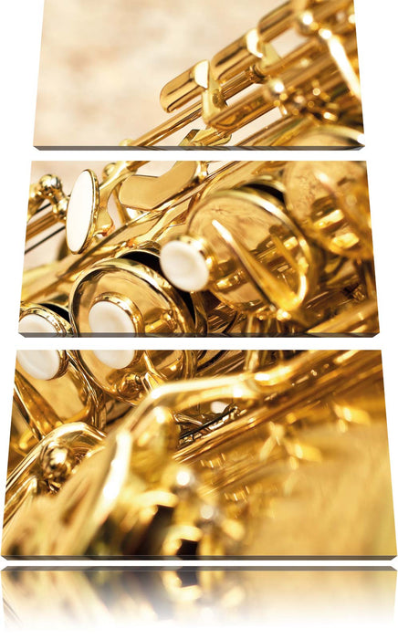 Saxophon Leinwandbild 3 Teilig