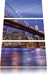 New York Brooklyn Bridge Leinwandbild 3 Teilig