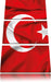 Turkey flag Türkei Flagge Leinwandbild 3 Teilig