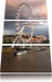 Riesenrad London Eye Leinwandbild 3 Teilig