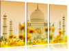 Taj Mahal im Sommer Leinwandbild 3 Teilig