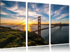 Golden Gate Bridge Leinwandbild 3 Teilig
