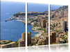 Blick auf das Monte Carlo Leinwandbild 3 Teilig