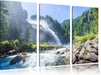 Wasserfälle Nationalpark Salzburg Leinwandbild 3 Teilig