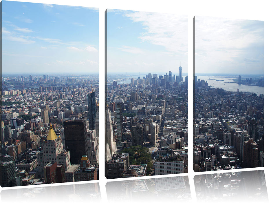 New York City Panorama Leinwandbild 3 Teilig