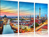Berlin Panorama Leinwandbild 3 Teilig