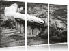 Lokomotive Glenfinnan Viadukt Leinwandbild 3 Teilig