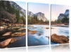 Yosemite National Park Leinwandbild 3 Teilig