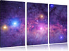 wunderbarer Blick in das Universum Leinwandbild 3 Teilig