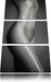schlanker nackter Frauenkörper Leinwandbild 3 Teilig