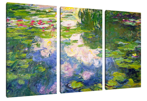 Claude Monet - Seerosen II Leinwanbild 3Teilig