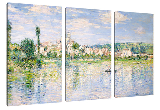 Claude Monet - Vétheuil im Sommer Leinwanbild 3Teilig