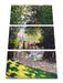 Claude Monet - Der Park Monceau Leinwanbild 3Teilig