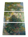 Claude Monet - Camille Monet im Garten in Argenteuil Leinwanbild 3Teilig