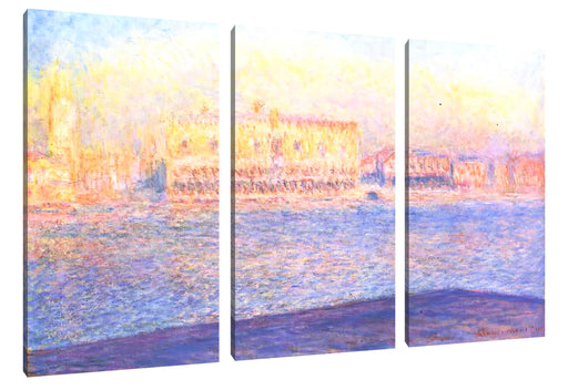 Claude Monet - Blick von Santa Maria Maggiore Leinwanbild 3Teilig