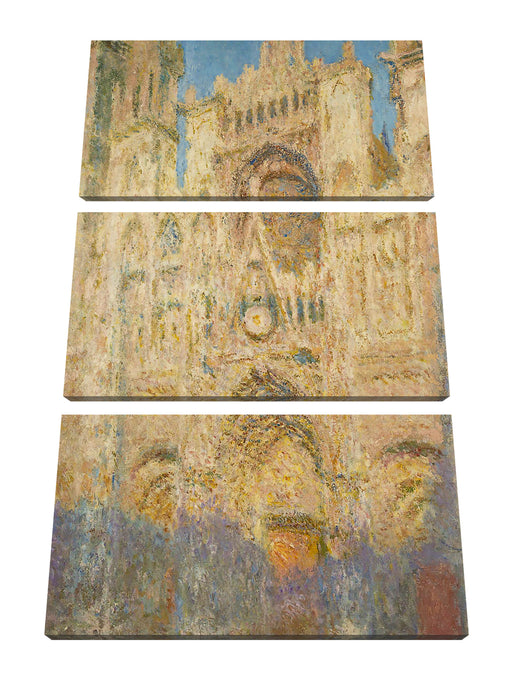 Claude Monet - Kathedrale von Rouen II Leinwanbild 3Teilig