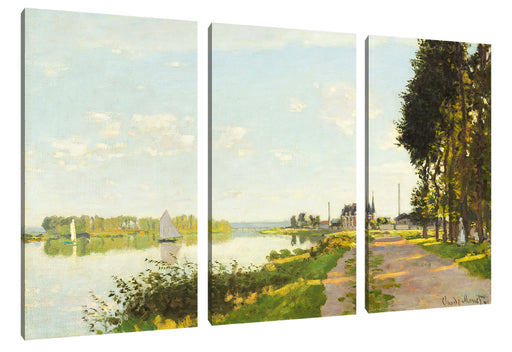 Claude Monet - Argenteuil Leinwanbild 3Teilig