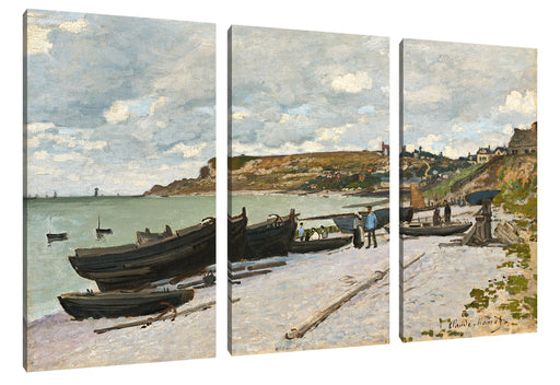 Claude Monet - Sainte-Adresse Leinwanbild 3Teilig