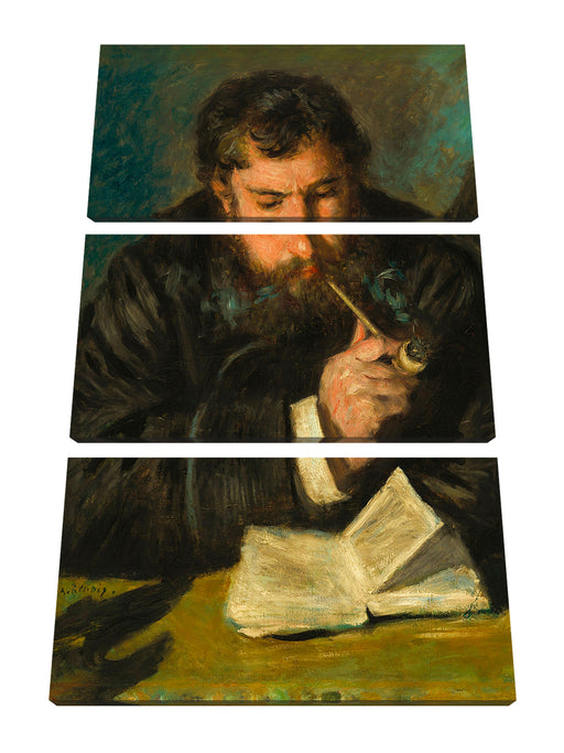Claude Monet - Selbstportrait Leinwanbild 3Teilig