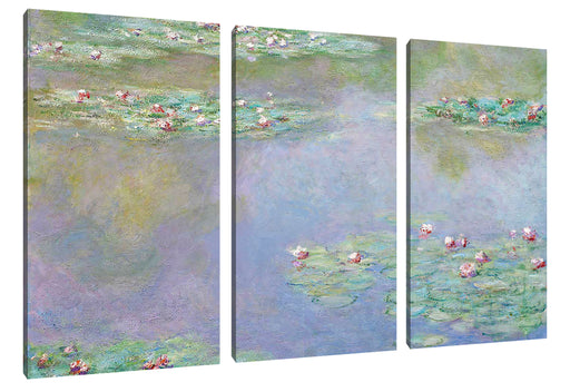 Claude Monet - Seerosen V Leinwanbild 3Teilig