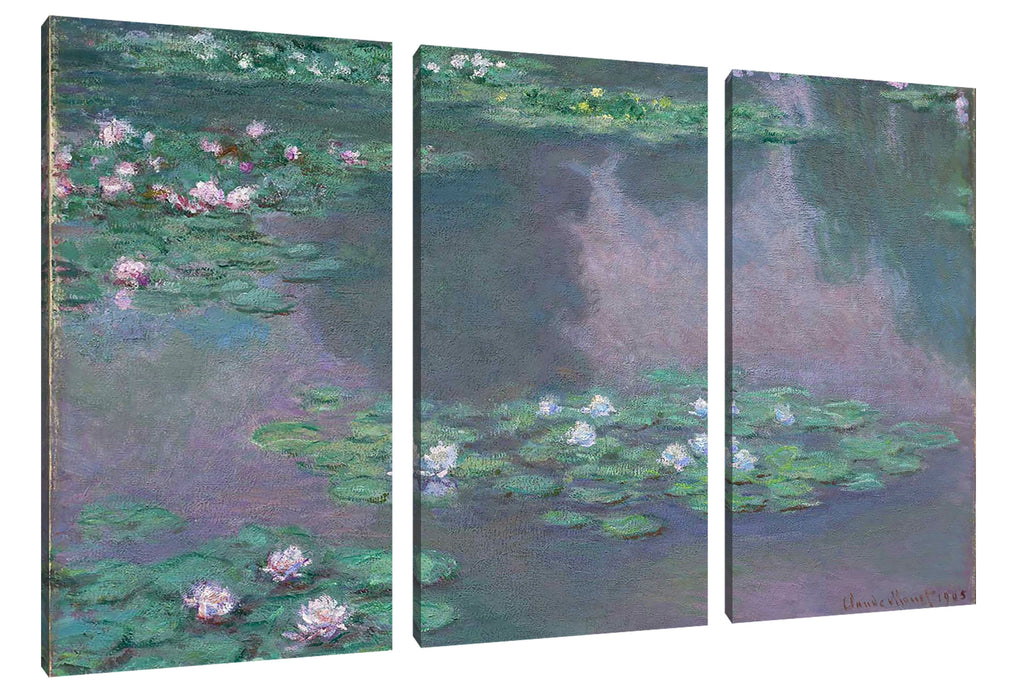 Claude Monet - Seerosen VI Leinwanbild 3Teilig