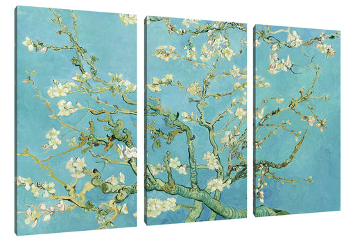 Vincent Van Gogh - Mandelbaumzweige Leinwanbild 3Teilig